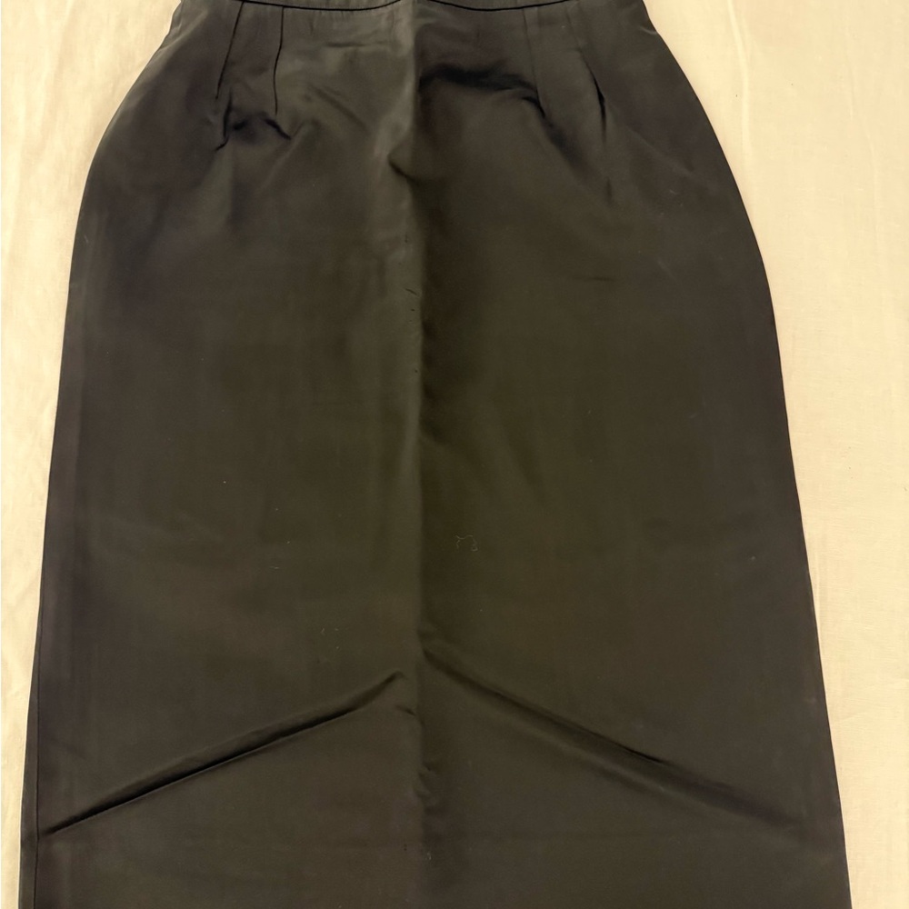Classic Black Pencil Skirt Made in France